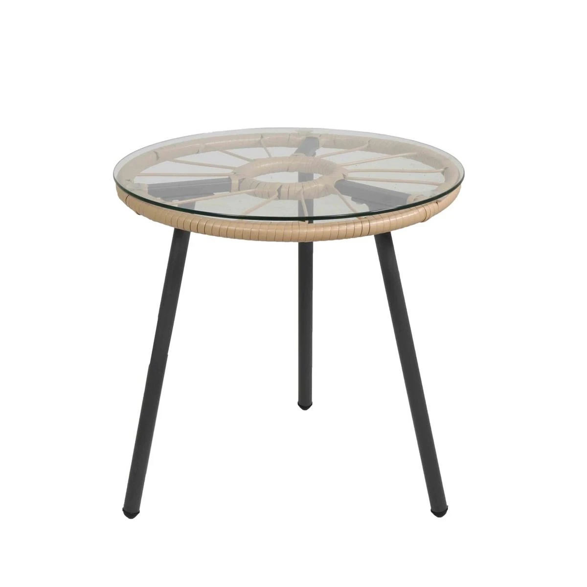 Giga Meubel - Tuinset Rattan - 2 Stoelen & 1 Tafel - Incl. Kussen 5 Giga Meubel - Tuinset Rattan - 2 Stoelen & 1 Tafel - Incl. Kussen - Afbeelding 3