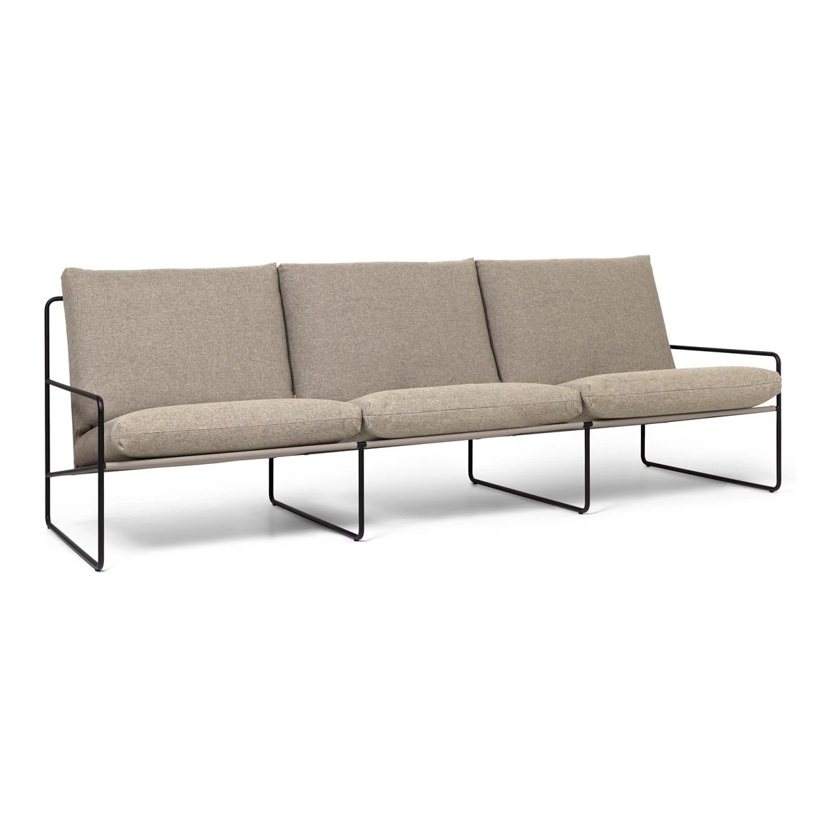 Ferm LIVING Desert 3-zitsbank Black Dolce - Dark Sand 10 Ferm LIVING Desert 3-zitsbank Black Dolce - Dark Sand - Afbeelding 8
