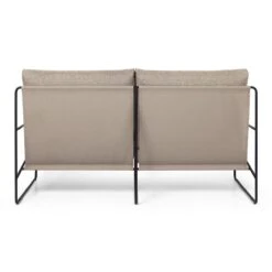 Ferm LIVING Desert 2-zitsbank Black Dolce - Dark Sand -Tuinproducten 11005351