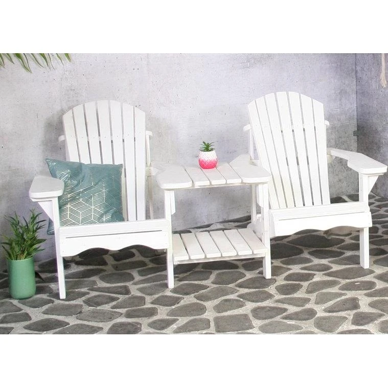 Sens-Line Tuinbank Romeo Duo Wit 4 Sens-Line Tuinbank Romeo Duo Wit - Afbeelding 2