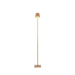 QAZQA Buiten Vloerlamp Goud Incl. LED En Dimmer Oplaadbaar - Jackson -Tuinproducten 11036547