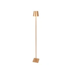 QAZQA Buiten Vloerlamp Goud Incl. LED En Dimmer Oplaadbaar - Jackson -Tuinproducten 11036555