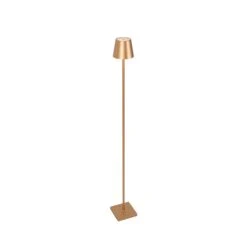 QAZQA Buiten Vloerlamp Goud Incl. LED En Dimmer Oplaadbaar - Jackson -Tuinproducten 11036563