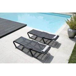 SCAB Vela Verstelbaar Ligbed Met Wielen - Set Van 2 - Antracietgrijs 16 SCAB Vela Verstelbaar Ligbed Met Wielen - Set Van 2 - Antracietgrijs -Tuinproducten 11038163