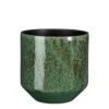 Mica Decorations Sebastian Bloempot - 30x30x29 Cm - Terracotta - Groen 2 Mica Decorations Sebastian Bloempot - 30x30x29 Cm - Terracotta - Groen -Tuinproducten 11049166