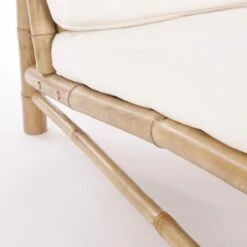 Mica Decorations Tropical Loungebank - L120 Cm - Bamboe - Lichtbruin 12 Mica Decorations Tropical Loungebank - L120 Cm - Bamboe - Lichtbruin -Tuinproducten 11050255