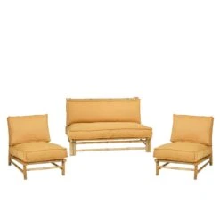 Mica Decorations Tropical Loungebank - L120 Cm - Bamboe - Lichtbruin 17 Mica Decorations Tropical Loungebank - L120 Cm - Bamboe - Lichtbruin -Tuinproducten 11050268