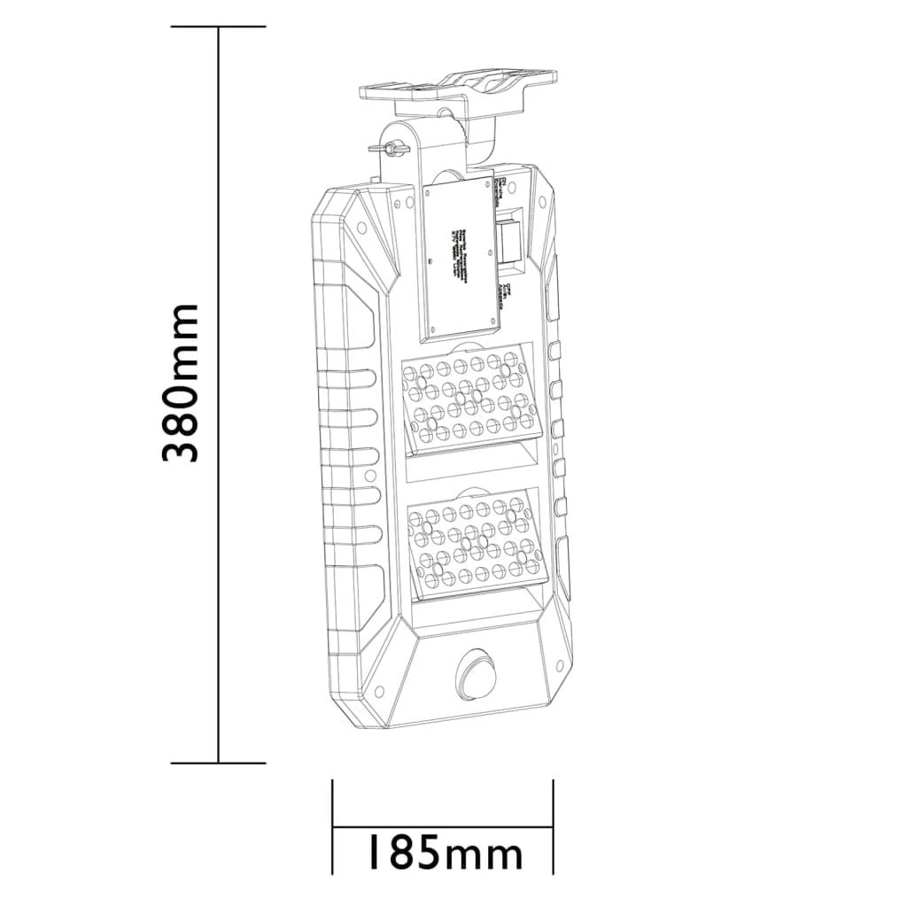 Luxform Concordia PIR Wandlamp - 1000LM - Solar 10 Luxform Concordia PIR Wandlamp - 1000LM - Solar - Afbeelding 8
