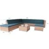 Wood4you - Loungeset 7 Bankirai 250cm|250cm Incl Kussens -Tuinproducten 11070873