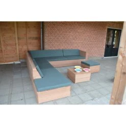 Wood4you - Loungeset 7 Bankirai 250cm|250cm Incl Kussens 14 Wood4you - Loungeset 7 Bankirai 250cm|250cm Incl Kussens -Tuinproducten 11070891