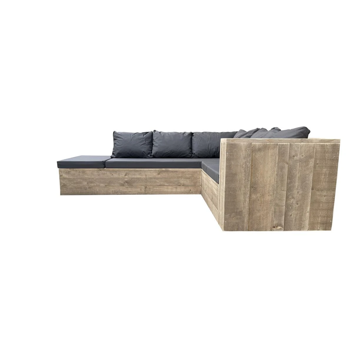 Wood4you - Loungeset 7 Steigerhout 240x200 Cm - Incl Kussens (GL-vorm) 7 Wood4you - Loungeset 7 Steigerhout 240x200 Cm - Incl Kussens (GL-vorm) - Afbeelding 5