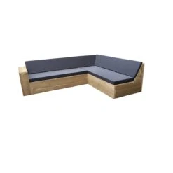 Wood4you - Loungeset 1 Steigerhout 250x200 Cm - GL-vorm- Incl Kussens -Tuinproducten 11070952