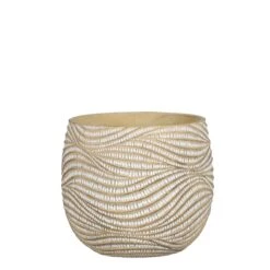 Mica Decorations Hendrick Bloempot - 21x21x19 Cm - Cement - Créme 8 Mica Decorations Hendrick Bloempot - 21x21x19 Cm - Cement - Créme -Tuinproducten 11072482