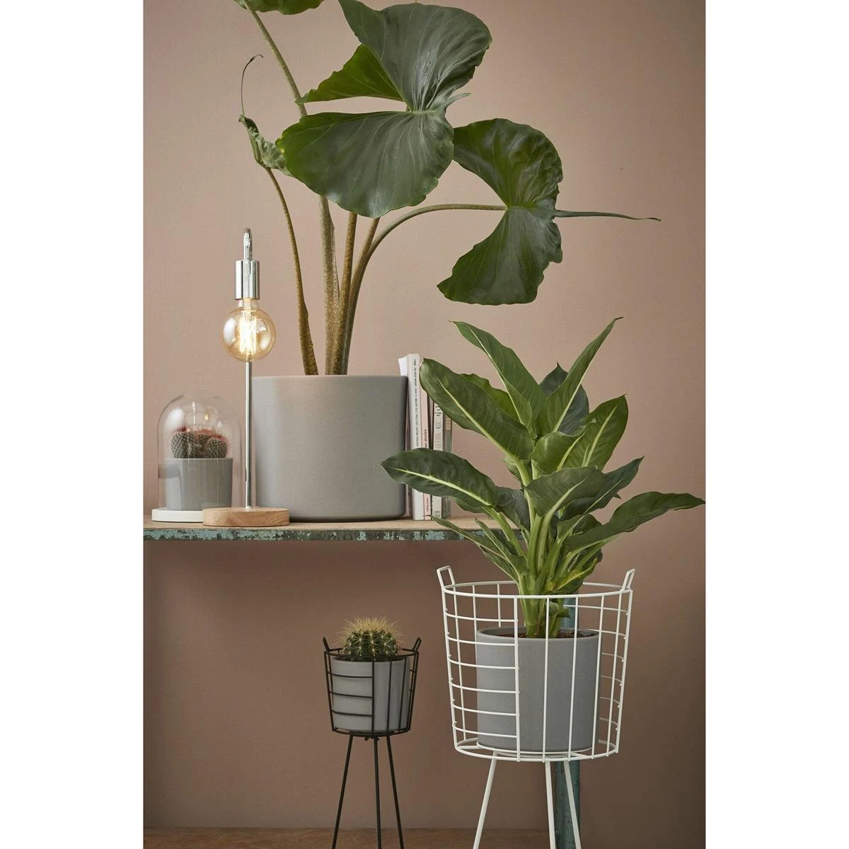 Mica Decorations Bloempot - Lichtgrijs - Keramiek - 17 X 14 Cm 4 Mica Decorations Bloempot - Lichtgrijs - Keramiek - 17 X 14 Cm - Afbeelding 2