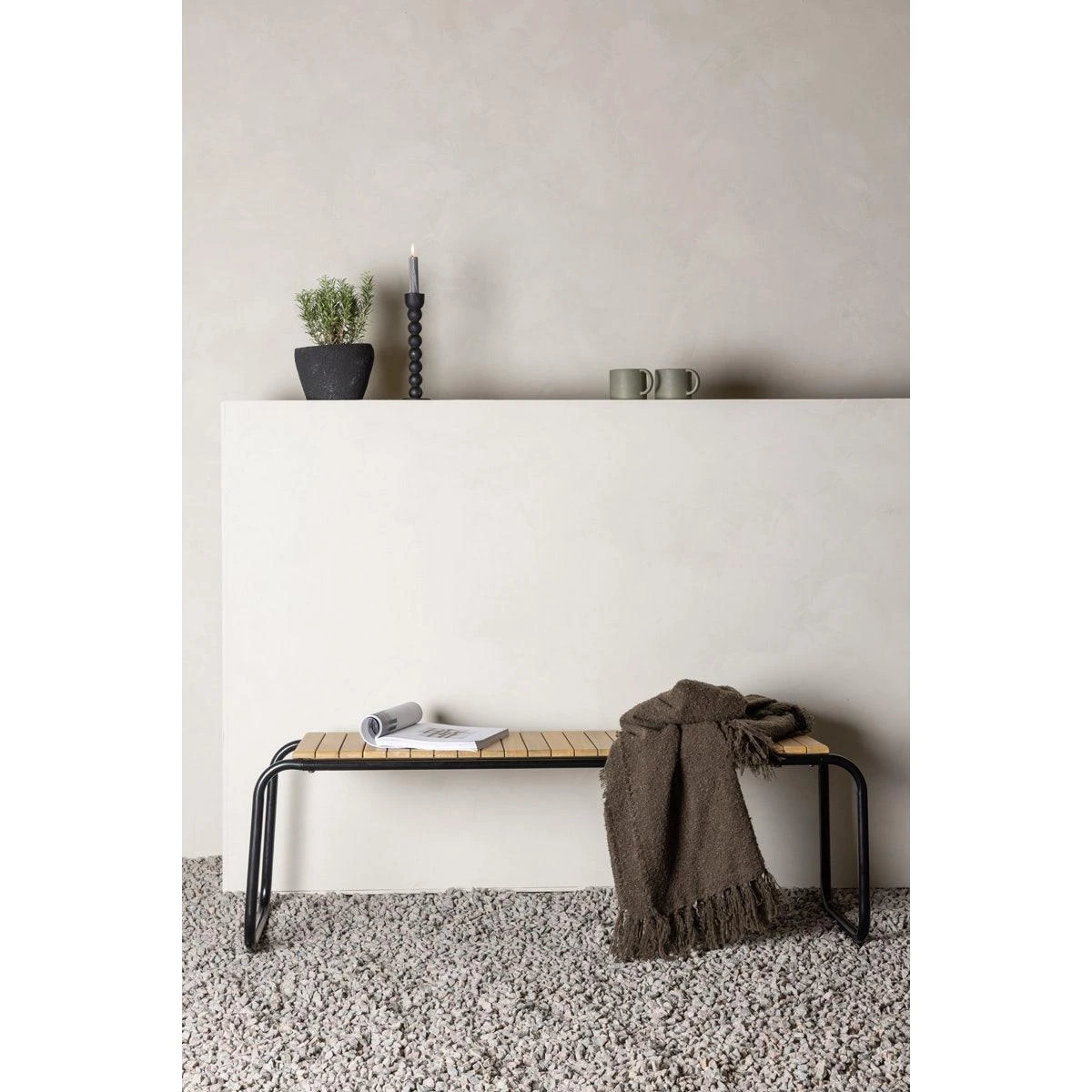 Nest Outdoor Jonas Tuinbank Naturel - 136 X 46 Cm 4 Nest Outdoor Jonas Tuinbank Naturel - 136 X 46 Cm - Afbeelding 2