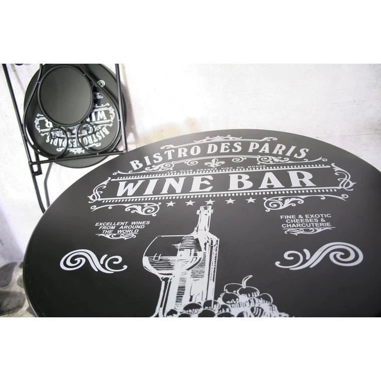 Sens-Line Bistroset Marlin Zwart 4 Sens-Line Bistroset Marlin Zwart - Afbeelding 2