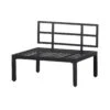 WOOOD Loungebankje Buiten George - Aluminium - Zwart - 73x90x83
