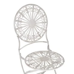 Beliani - SCAFA - Bistro Set - Wit - IJzer 20 Beliani - SCAFA - Bistro Set - Wit - IJzer -Tuinproducten 11108279