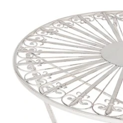 Beliani - SCAFA - Bistro Set - Wit - IJzer 21 Beliani - SCAFA - Bistro Set - Wit - IJzer -Tuinproducten 11108284