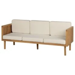 Beliani-BARATTI-Loungeset Voor 5-Lichte Houtkleur|Wit-Acaciahout 19 Beliani-BARATTI-Loungeset Voor 5-Lichte Houtkleur|Wit-Acaciahout -Tuinproducten 11142242