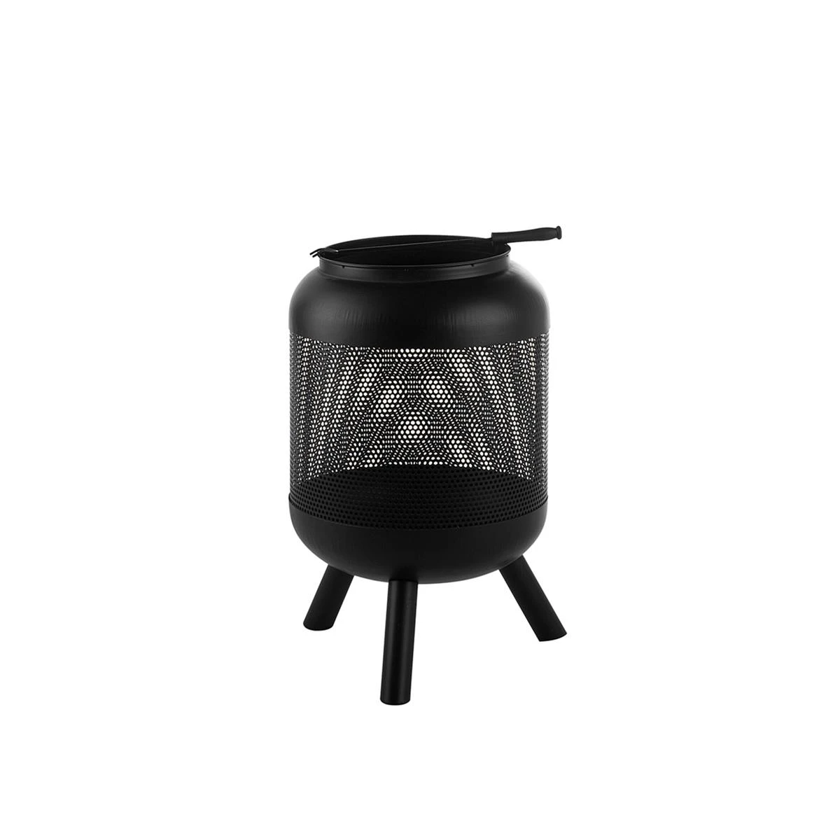 Beliani - VEER - Vuurkorf - Zwart - Staal 3 Beliani - VEER - Vuurkorf - Zwart - Staal