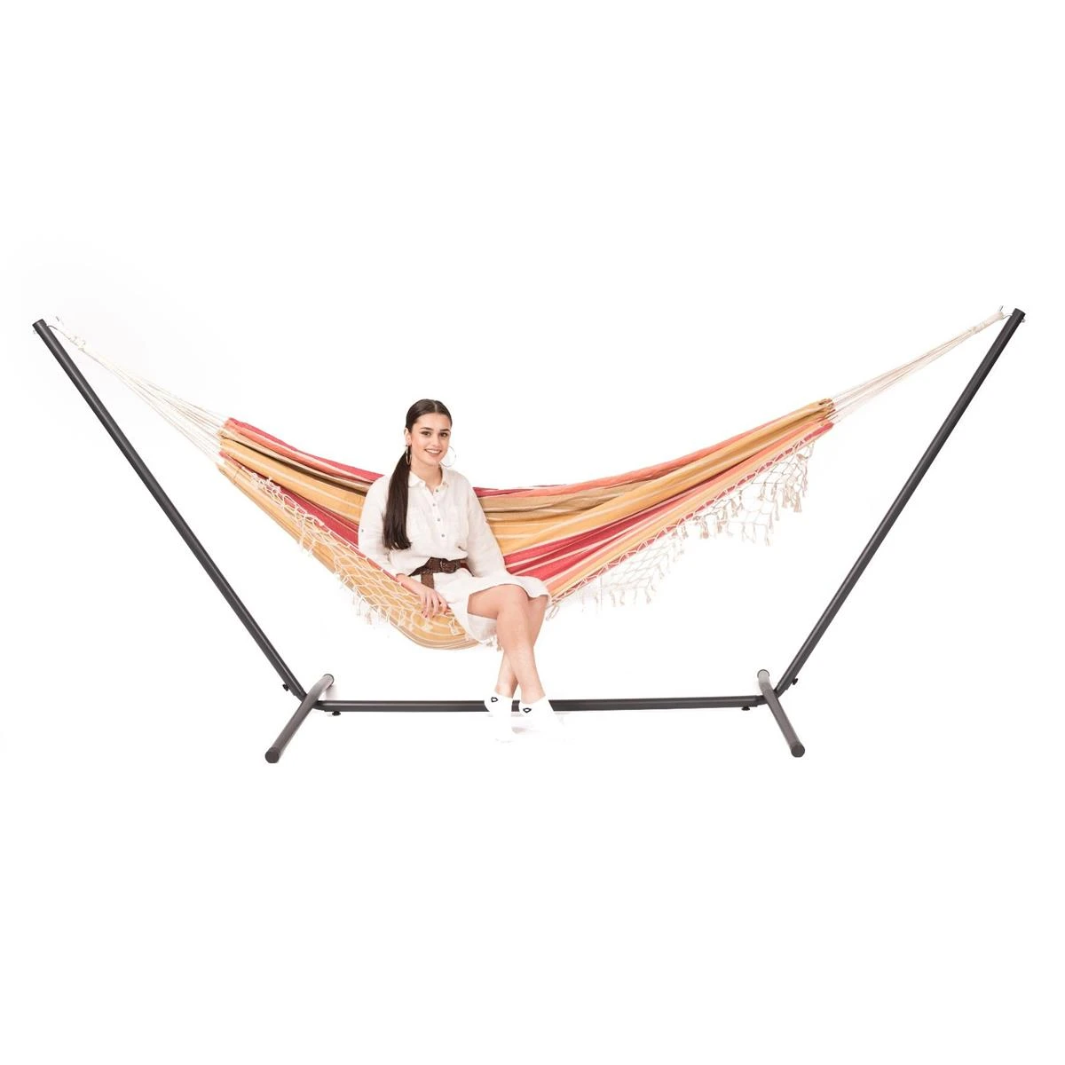 Tropilex® Hangmatstandaard Tweepersoons Easy Zwart 7 Tropilex® Hangmatstandaard Tweepersoons Easy Zwart - Afbeelding 5