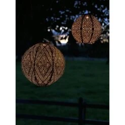 Lumiz Solar Buitenverlichting Ikat Rond - 30 Cm - Koper 16 Lumiz Solar Buitenverlichting Ikat Rond - 30 Cm - Koper -Tuinproducten 11157002