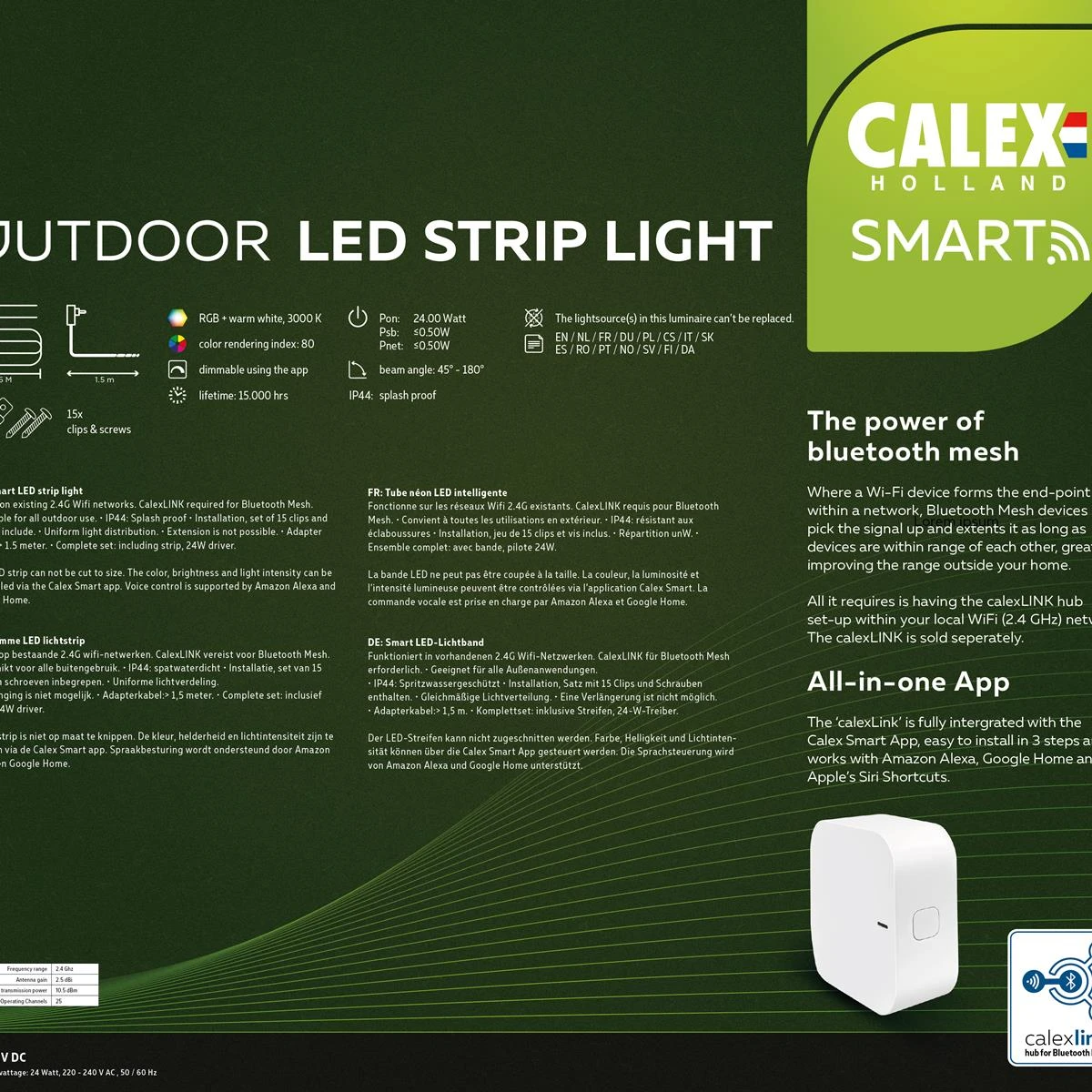 Calex Smart RGBW Outdoor LED-strip 5 M 18 Calex Smart RGBW Outdoor LED-strip 5 M - Afbeelding 16