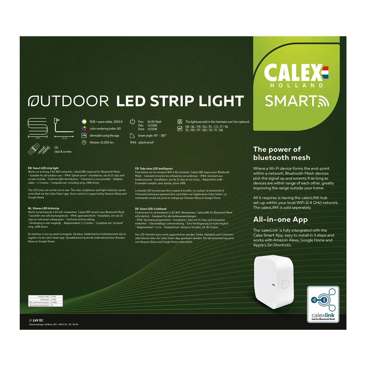 Calex Smart RGBW Outdoor LED-strip 5 M 22 Calex Smart RGBW Outdoor LED-strip 5 M - Afbeelding 20