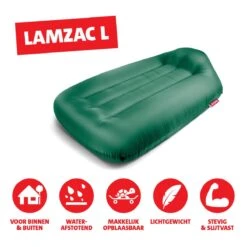 Fatboy Air Lounger - Luchtzak - Oplaasbare Zitzak Lamzac L - Groen -Tuinproducten 11191701
