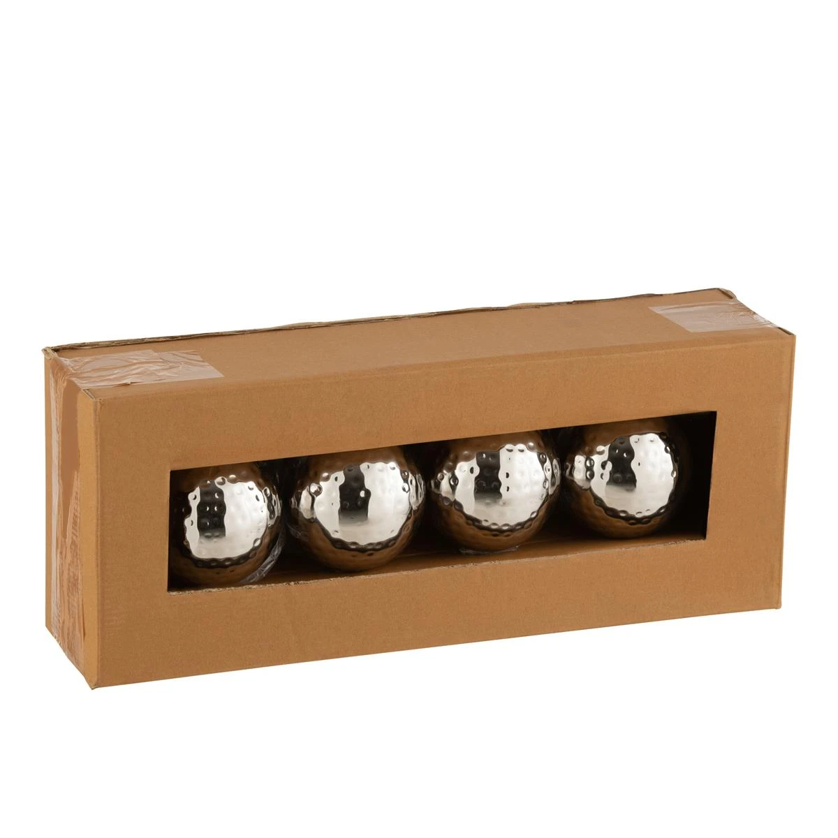 J-Line Tuinfakkel Bol Gehamerd Stainless Steel Zilver 6 J-Line Tuinfakkel Bol Gehamerd Stainless Steel Zilver - Afbeelding 4