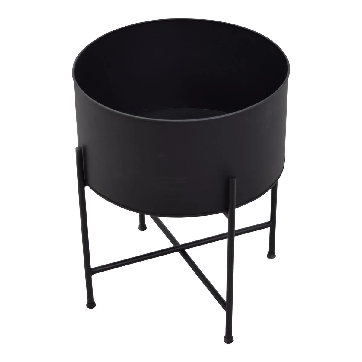 LOFT42 Flora Plantenbak Rond - Metaal - Mat Zwart - Ø40 4 LOFT42 Flora Plantenbak Rond - Metaal - Mat Zwart - Ø40 - Afbeelding 2