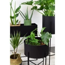 LOFT42 Flora Plantenbak Rond - Metaal - Mat Zwart - Ø40 14 LOFT42 Flora Plantenbak Rond - Metaal - Mat Zwart - Ø40 -Tuinproducten 11195355