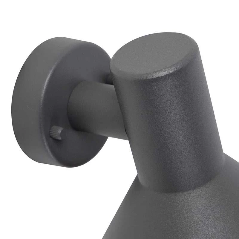 QAZQA Moderne Buitenwandlamp Donkergrijs - Humilis 5 QAZQA Moderne Buitenwandlamp Donkergrijs - Humilis - Afbeelding 3