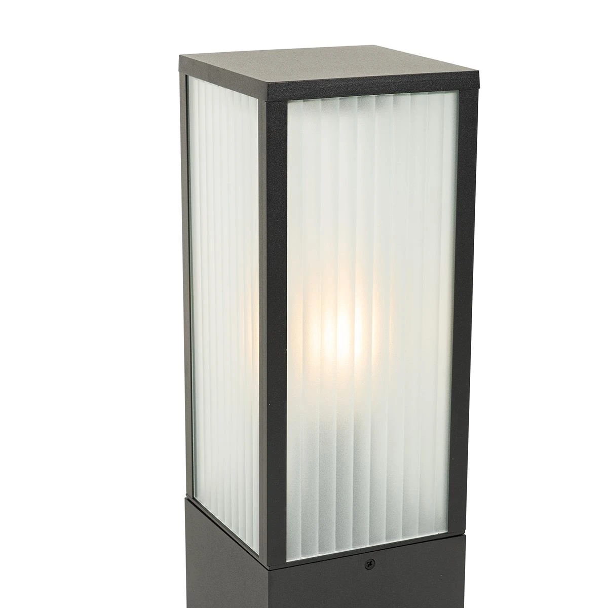 QAZQA Smart Staande Buitenlamp Zwart Met Ribbel Glas 40 Cm Incl. Wifi 9 QAZQA Smart Staande Buitenlamp Zwart Met Ribbel Glas 40 Cm Incl. Wifi - Afbeelding 7