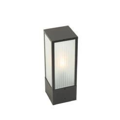 QAZQA Smart Staande Buitenlamp Zwart Met Ribbel Glas 40 Cm Incl. Wifi 22 QAZQA Smart Staande Buitenlamp Zwart Met Ribbel Glas 40 Cm Incl. Wifi -Tuinproducten 11255779