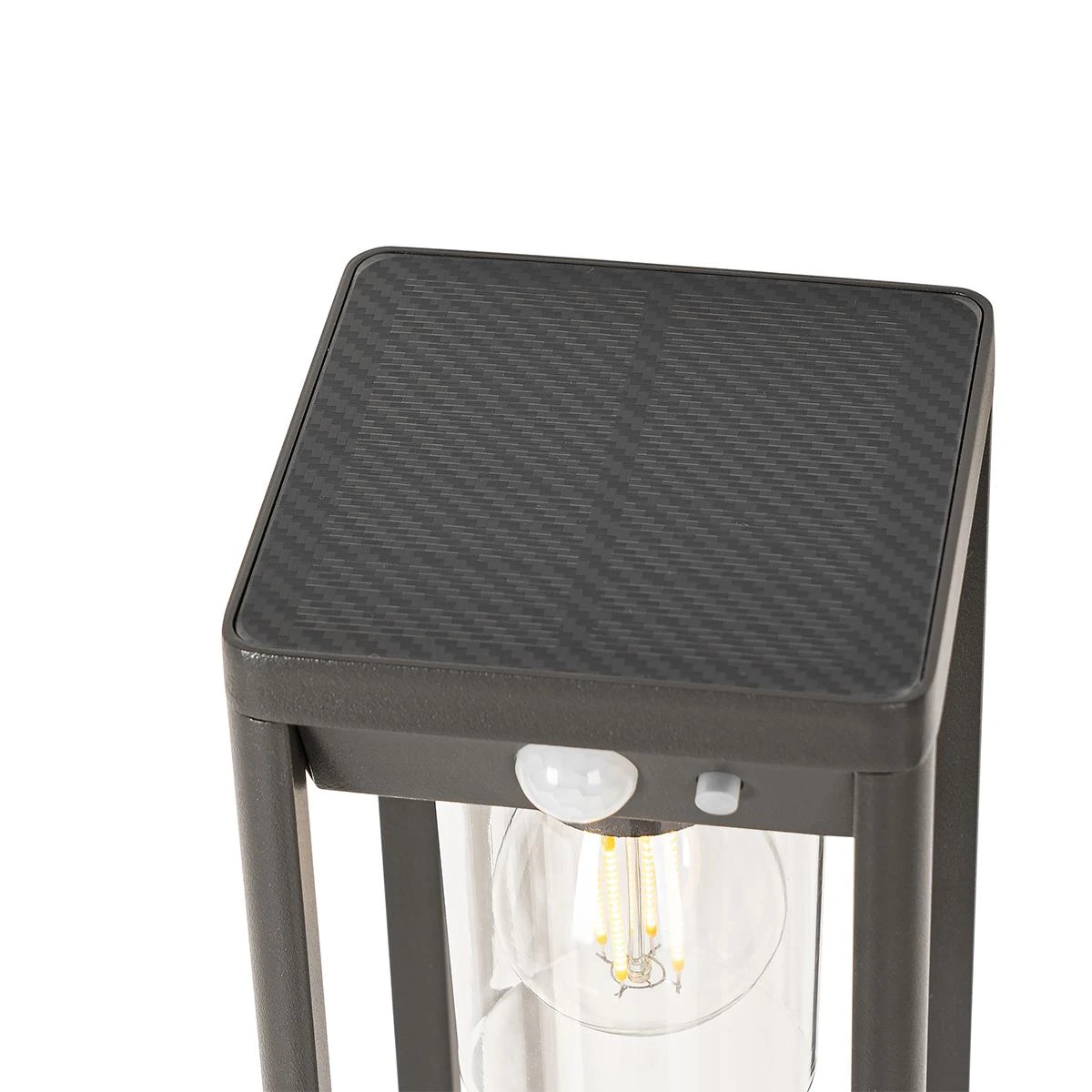 QAZQA Buiten Paaltje Donkergrijs 40 Cm Incl. LED En Dimlicht Op Solar 9 QAZQA Buiten Paaltje Donkergrijs 40 Cm Incl. LED En Dimlicht Op Solar - Afbeelding 7