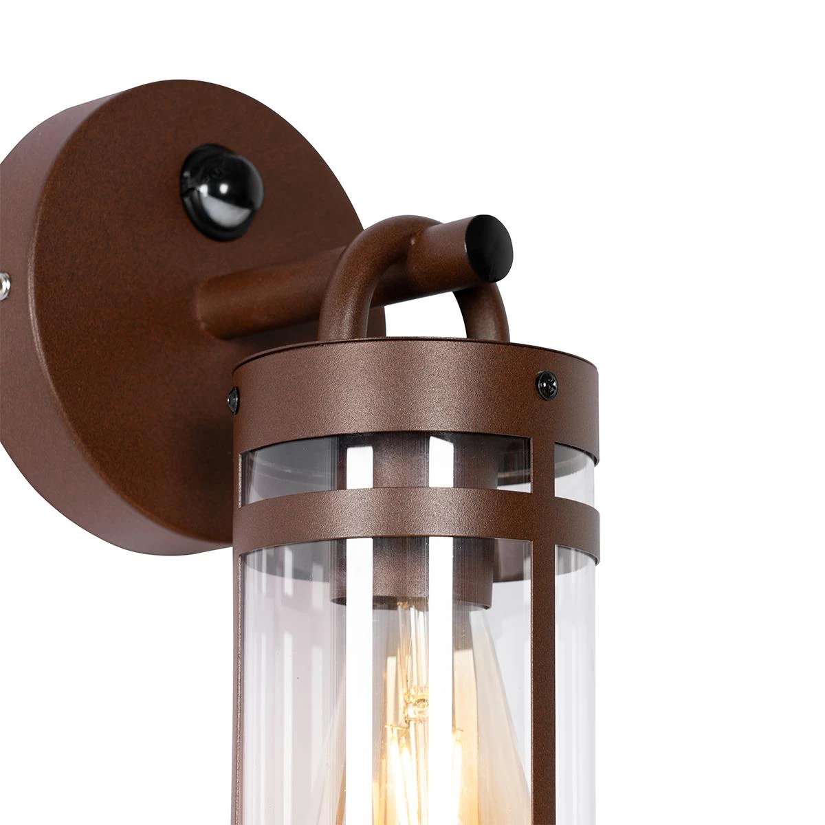 QAZQA Buiten Wandlamp Roestbruin IP44 Met Bewegingssensor - Ruben 5 QAZQA Buiten Wandlamp Roestbruin IP44 Met Bewegingssensor - Ruben - Afbeelding 3