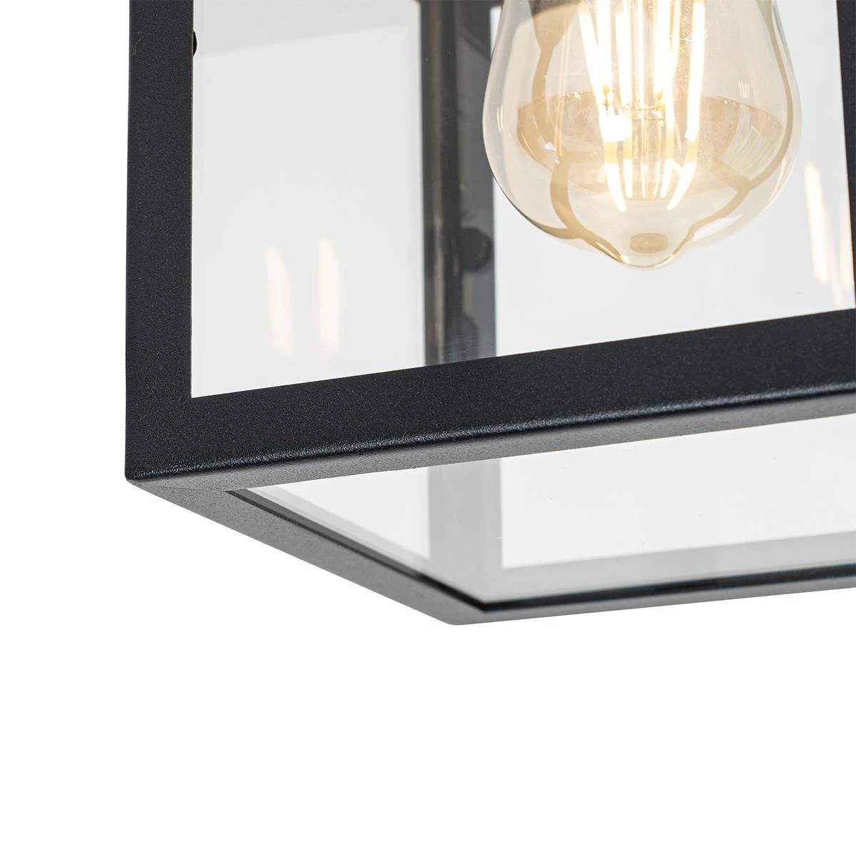 QAZQA Industriële Buiten Plafondlamp Zwart Met Goud - Rotterdam 9 QAZQA Industriële Buiten Plafondlamp Zwart Met Goud - Rotterdam - Afbeelding 7