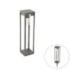 QAZQA Buiten Paaltje Donkergrijs 40 Cm Incl. LED En Dimlicht Op Solar 2 QAZQA Buiten Paaltje Donkergrijs 40 Cm Incl. LED En Dimlicht Op Solar -Tuinproducten 11261884