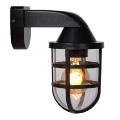 Lucide LEWIS - Wandlamp Buiten - 1xE27 - IP44 - Zw -Tuinproducten 11268561