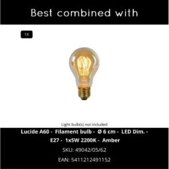 Lucide LEWIS - Wandlamp Buiten - 1xE27 - IP44 - Zw -Tuinproducten 11268571