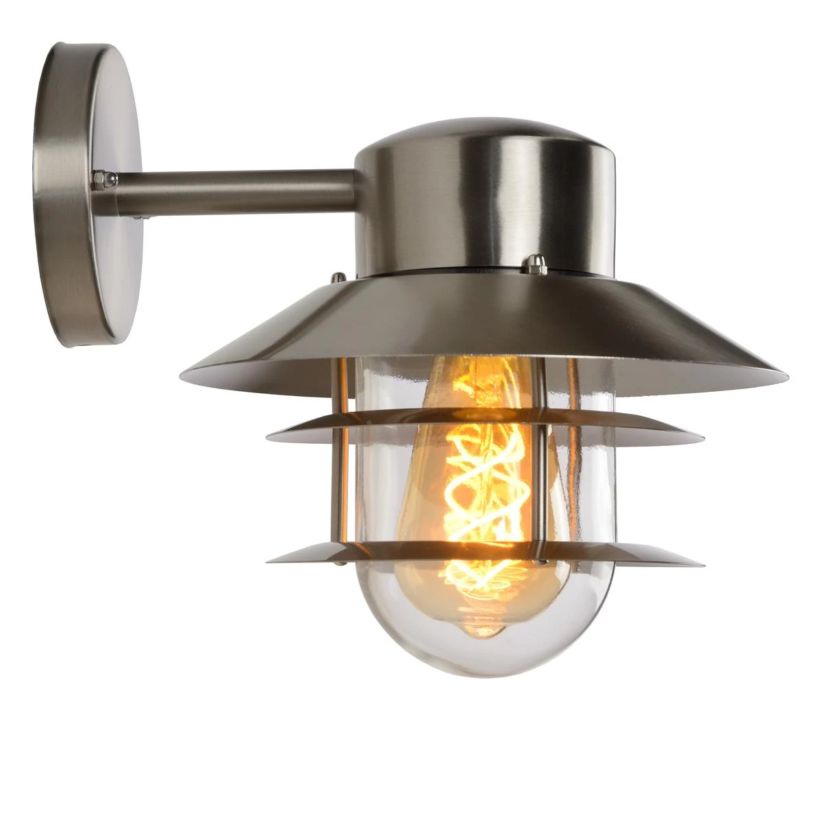 ZICO - Wandlamp Buiten - Ø 21,8 Cm - Mat Chroom 9 ZICO - Wandlamp Buiten - Ø 21,8 Cm - Mat Chroom - Afbeelding 7