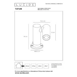 TATUM - Tuinspot Buiten - LED - Antraciet -Tuinproducten 11273475