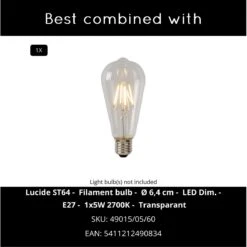 Lucide CLAIRE Wandlamp - Antraciet -Tuinproducten 11274980