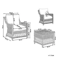Beliani - RIBOLLA - Tuinstoel - Natuurlijk - Rotan 21 Beliani - RIBOLLA - Tuinstoel - Natuurlijk - Rotan -Tuinproducten 11290370