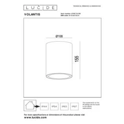 Lucide VOLANTIS Plafondspot - Zwart 10 Lucide VOLANTIS Plafondspot - Zwart -Tuinproducten 11391467
