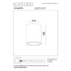 Lucide VOLANTIS Plafondspot - Zwart 12 Lucide VOLANTIS Plafondspot - Zwart -Tuinproducten 11391469