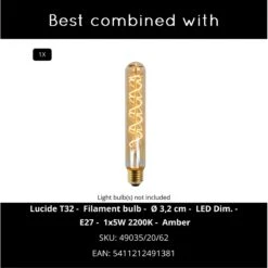 Lucide LAURENS Sokkellamp - Zwart 16 Lucide LAURENS Sokkellamp - Zwart -Tuinproducten 11393253