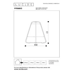 Lucide PYRAMID Tafellamp - Antraciet -Tuinproducten 11393918